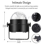 YouOKLight YK2278 3W Sound Activated Party DJ Lighting RBG Disco Ball Strobe Lamp Stage Par Light with 7 Modi, Ohne Fernbedienung