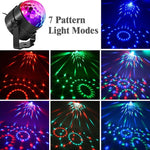 YouOKLight YK2278 3W Sound Activated Party DJ Lighting RBG Disco Ball Strobe Lamp Stage Par Light with 7 Modi, Ohne Fernbedienung