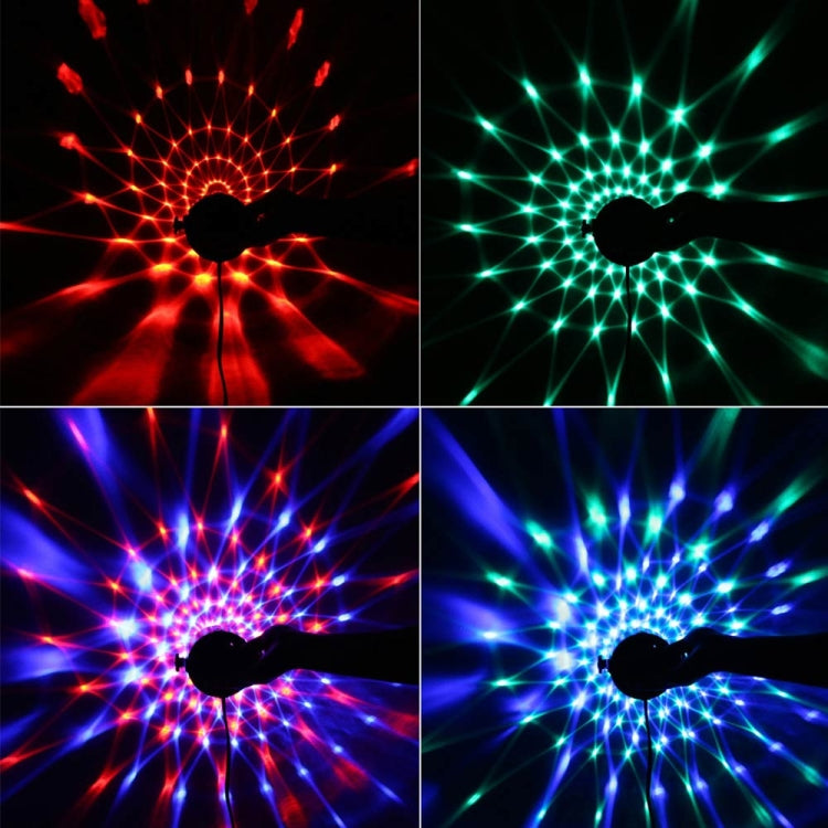 YouOKLight YK2278 3W Sound Activated Party DJ Lighting RBG Disco Ball Strobe Lamp Stage Par Light with 7 Modi, Ohne Fernbedienung