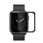 2 Stück mocolo 0.33mm 9H 3D abgerundete Kante Displayschutzfolie aus gehärtetem Glas, Apple Watch Series 3 38mm, Apple Watch Series 3 40mm, Apple Watch Series 4 42mm, Apple Watch Series 4 44mm