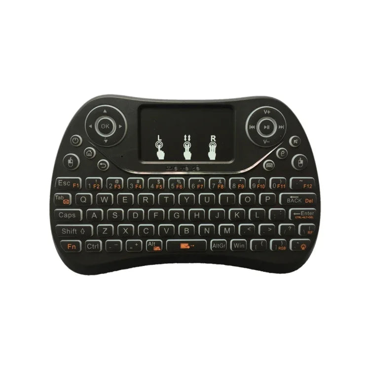 I8 Max 2,4-GHz-Mini-Funktastatur mit Touchpad, wiederaufladbare Fly Air Mouse, Smart Game, 7-farbige Hintergrundbeleuchtung