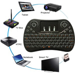 I8 Max 2,4-GHz-Mini-Funktastatur mit Touchpad, wiederaufladbare Fly Air Mouse, Smart Game, 7-farbige Hintergrundbeleuchtung
