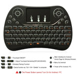 I8 Max 2,4-GHz-Mini-Funktastatur mit Touchpad, wiederaufladbare Fly Air Mouse, Smart Game, 7-farbige Hintergrundbeleuchtung