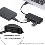 Ultra Speed USB3.0 4-Port-Hub mit Schalter, USB 3.0