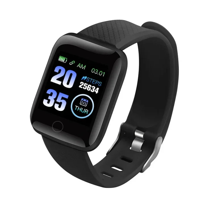 Smart-Armband mit 116+ 1,3-Zoll-Farbdisplay, IP67 wasserdicht, unterstützt Anruferinnerung, Herzfrequenzmessung, Blutdruckmessung, Schlafüberwachung, Erinnerung bei langem Sitzen und Blutsauerstoffmessung