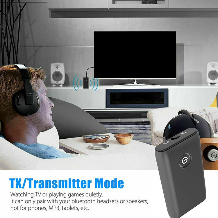 B10S Bluetooth Adapter 5.0 Bluetooth Sender Empfänger 2 in 1 Bluetooth Adapter, schwarz