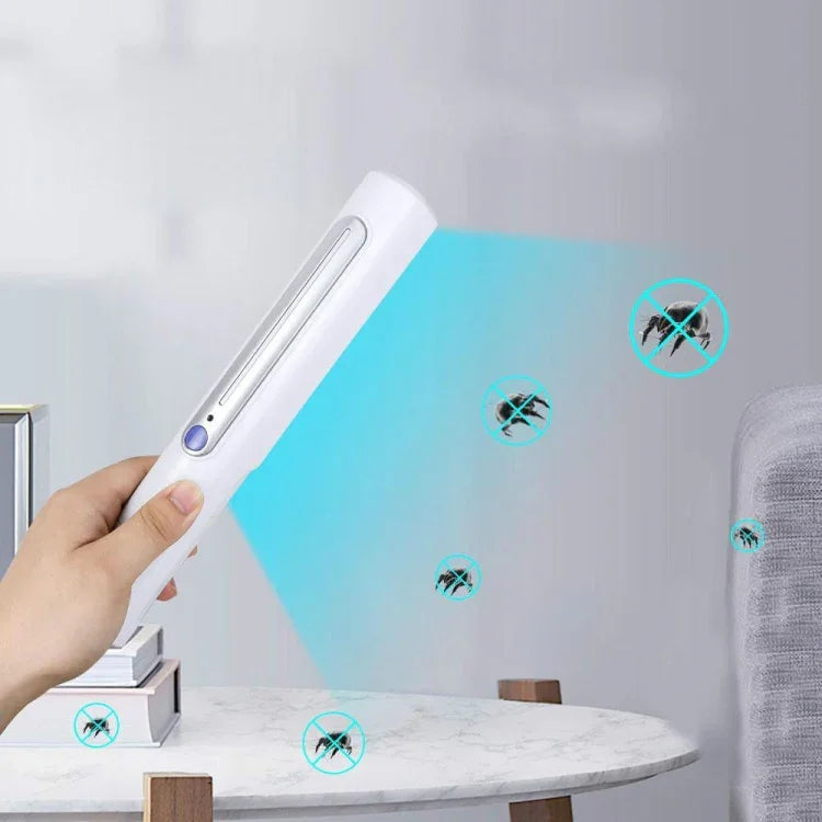 Tragbare Hand-UV-Entkeimungslampe 3W UV-Keimtötende Desinfektionslampe Persönliche Auto Reise UV-Schnelldesinfektionsstift, UV-Schnelldesinfektionsstift