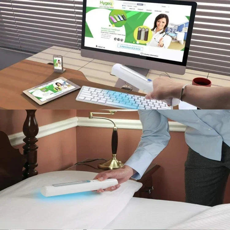 Tragbare Hand-UV-Entkeimungslampe 3W UV-Keimtötende Desinfektionslampe Persönliche Auto Reise UV-Schnelldesinfektionsstift, UV-Schnelldesinfektionsstift