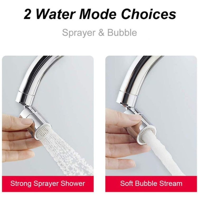 Doppelfunktions-Wasserhahn-Auslauf, Sprudler, spritzwassergeschützt, Zweifunktions-Küchenfilter aus Kupfer, extern, eingehend