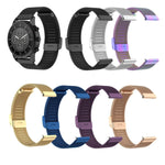 For Huawei GT/GT2 46mm/ Galaxy Watch 46mm/ Fossil Fossil Gen 5 Carlyle 46mm Stainless Steel Mesh Watch Wrist Strap 22MM, Black, Gold, Colourful, Rose Gold, Dark Blue, Silver, Purple