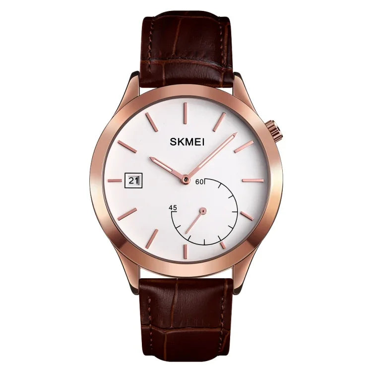 SKMEI 1581 Kreative Mode Herrenuhr Einfache Lässige Outdoor-Sport Wasserdichte Zweizeiger- Quarzuhr