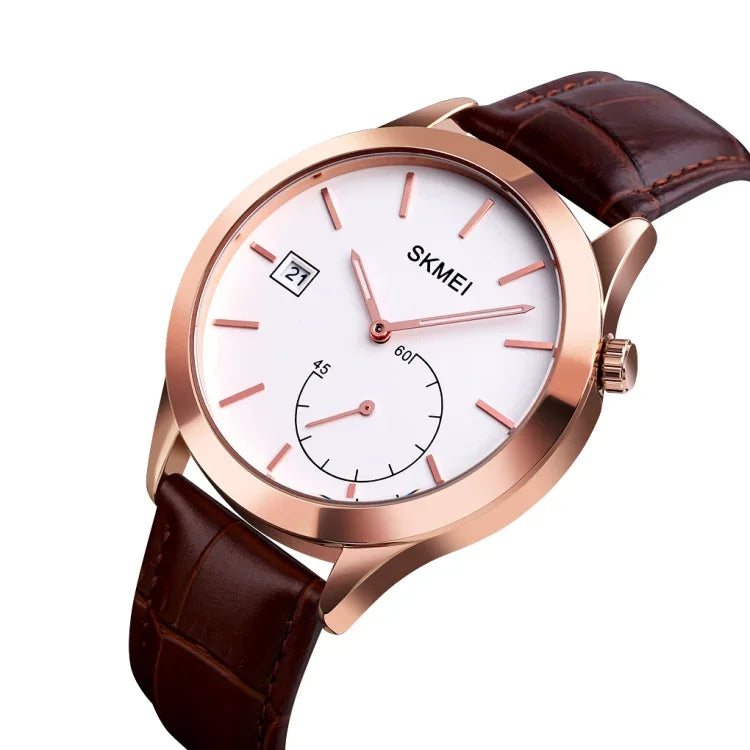 SKMEI 1581 Kreative Mode Herrenuhr Einfache Lässige Outdoor-Sport Wasserdichte Zweizeiger- Quarzuhr