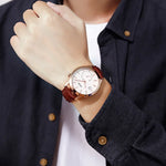 SKMEI 1581 Kreative Mode Herrenuhr Einfache Lässige Outdoor-Sport Wasserdichte Zweizeiger- Quarzuhr