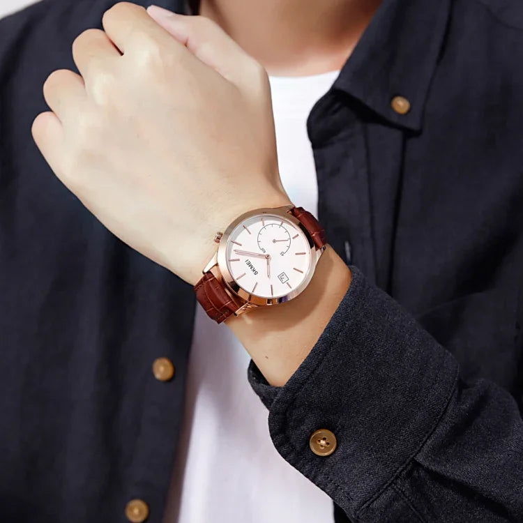SKMEI 1581 Kreative Mode Herrenuhr Einfache Lässige Outdoor-Sport Wasserdichte Zweizeiger- Quarzuhr