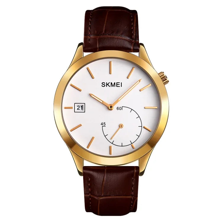 SKMEI 1581 Kreative Mode Herrenuhr Einfache Lässige Outdoor-Sport Wasserdichte Zweizeiger- Quarzuhr
