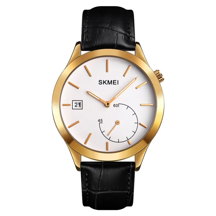 SKMEI 1581 Kreative Mode Herrenuhr Einfache Lässige Outdoor-Sport Wasserdichte Zweizeiger- Quarzuhr