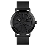 SKMEI 9204 Mode-Skelett-Drehscheiben-wasserdichte Geschäfts-Netzgürtel-Quarzuhr Herrenuhr
