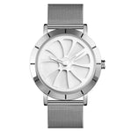 SKMEI 9204 Mode-Skelett-Drehscheiben-wasserdichte Geschäfts-Netzgürtel-Quarzuhr Herrenuhr