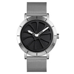 SKMEI 9204 Mode-Skelett-Drehscheiben-wasserdichte Geschäfts-Netzgürtel-Quarzuhr Herrenuhr