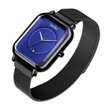 SKMEI 9207 Mode Kreative Einfache Uhr Herren Magnetische Schnalle Mesh-Armband Stahlarmband Paar Quarzuhr