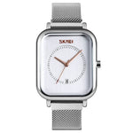 SKMEI 9207 Mode Kreative Einfache Uhr Herren Magnetische Schnalle Mesh-Armband Stahlarmband Paar Quarzuhr