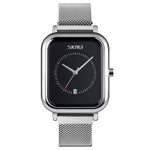 SKMEI 9207 Mode Kreative Einfache Uhr Herren Magnetische Schnalle Mesh-Armband Stahlarmband Paar Quarzuhr