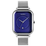 SKMEI 9207 Mode Kreative Einfache Uhr Herren Magnetische Schnalle Mesh-Armband Stahlarmband Paar Quarzuhr