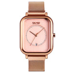 SKMEI 9207 Mode Kreative Einfache Uhr Herren Magnetische Schnalle Mesh-Armband Stahlarmband Paar Quarzuhr