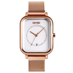 SKMEI 9207 Mode Kreative Einfache Uhr Herren Magnetische Schnalle Mesh-Armband Stahlarmband Paar Quarzuhr