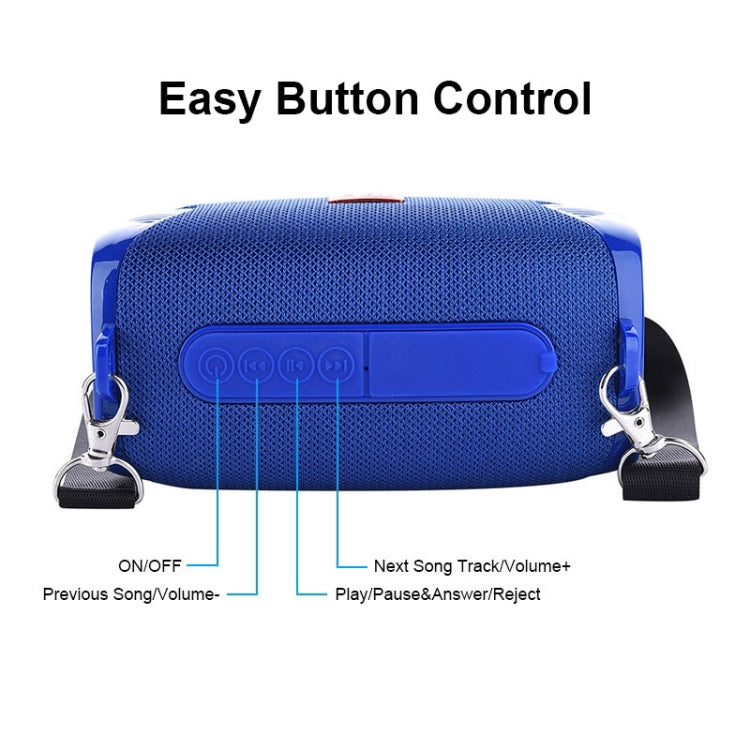 T&G TG532 10W Kabelloser Bluetooth-Lautsprecher Wasserdichter Tragbarer Mini-Outdoor-Säulenlautsprecher mit FM-Radio