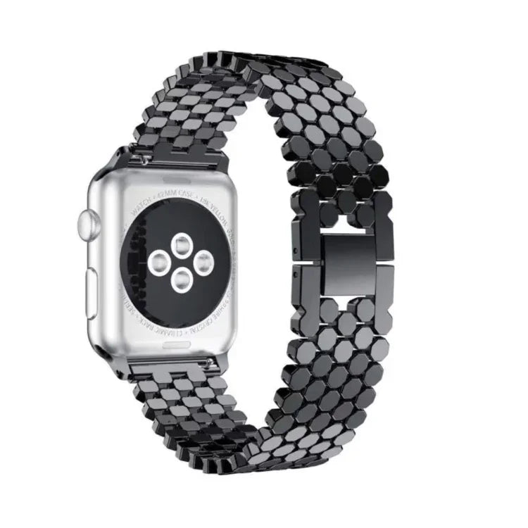 Armband aus Edelstahl mit Wabenmuster für Apple Watch Series 5 &amp; 4 (44 mm) / 3 &amp; 2 &amp; 1 (42 mm)