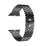 Armband aus Edelstahl mit Wabenmuster für Apple Watch Series 5 &amp; 4 (44 mm) / 3 &amp; 2 &amp; 1 (42 mm)