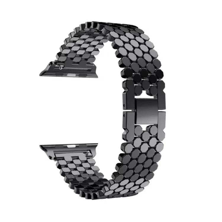 Armband aus Edelstahl mit Wabenmuster für Apple Watch Series 5 &amp; 4 (44 mm) / 3 &amp; 2 &amp; 1 (42 mm)