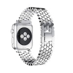 Armband aus Edelstahl mit Wabenmuster für Apple Watch Series 5 &amp; 4 (44 mm) / 3 &amp; 2 &amp; 1 (42 mm)