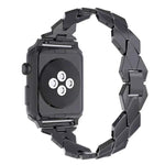 Apple Watch Series 5 &amp; 4 40 mm / 3 &amp; 2 &amp; 1 38 mm Diamant-Edelstahlarmband, für Apple Watch Series 5 &amp; 4 40 mm