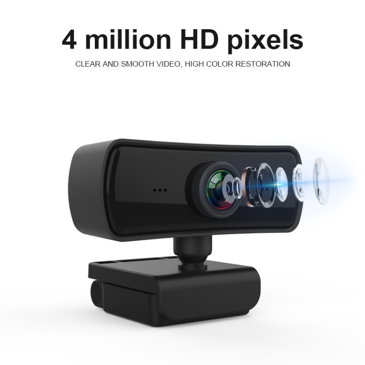 C3 400W Pixel 2K Auflösung Autofokus HD 1080P Webcam 360 Grad Drehung Für Live-Übertragungen, Videokonferenzen, Arbeit Webkamera mit Mikrofon USB Treiberfrei, C3