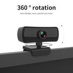 C3 400W Pixel 2K Auflösung Autofokus HD 1080P Webcam 360 Grad Drehung Für Live-Übertragungen, Videokonferenzen, Arbeit Webkamera mit Mikrofon USB Treiberfrei, C3