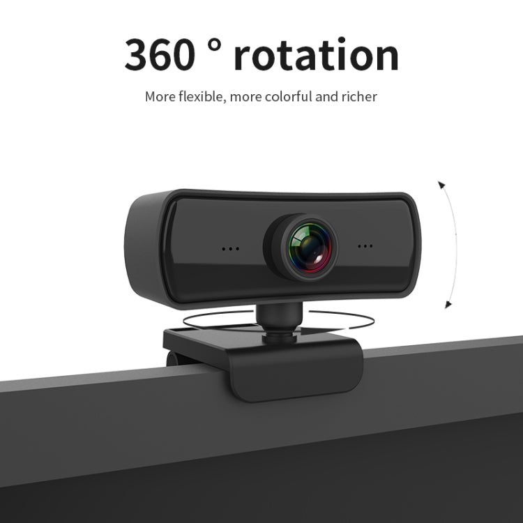 C3 400W Pixel 2K Auflösung Autofokus HD 1080P Webcam 360 Grad Drehung Für Live-Übertragungen, Videokonferenzen, Arbeit Webkamera mit Mikrofon USB Treiberfrei, C3