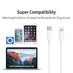 PD 18W USB-C / Type-C zu 8 Pin Schnellladekabel für iPhone X / 11 / 11 Pro / 11 Pro Max / XR / SE 2020, 1m, 2m