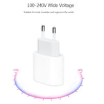 2-in-1 Einzelner USB-C / Typ-C Port Reise-Ladegerät + 3A PD 3.0 USB-C / Typ-C auf USB-C / Typ-C Schnelllade-Datenkabel-Set, Kabellänge: 1m, 18W 1m