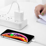 2-in-1 Einzelner USB-C / Typ-C Port Reise-Ladegerät + 3A PD 3.0 USB-C / Typ-C auf USB-C / Typ-C Schnelllade-Datenkabel-Set, Kabellänge: 1m, 18W 1m