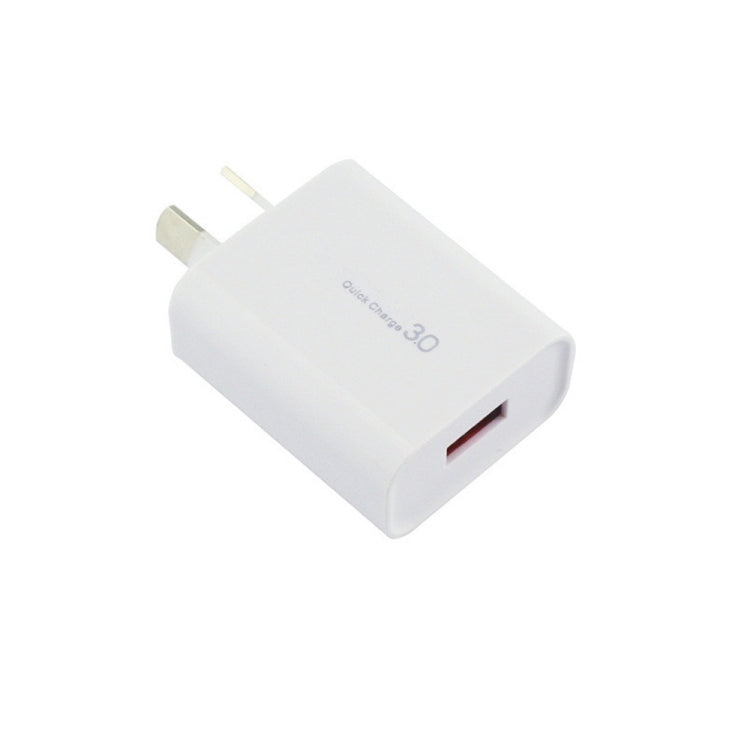 QC 3.0 18W 3A Einzelnes USB-Anschluss-Ladegerät, AU-Stecker