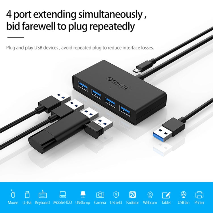 ORICO G11-H4-U3-100-BK 4-Port USB3.0 HUB