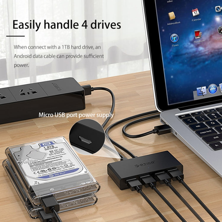 ORICO G11-H4-U3-100-BK 4-Port USB3.0 HUB
