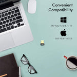 EDUP EP-AC1651 USB WIFI Adapter 650Mbps Dualband 5G/2,4GHz Externe WLAN-Karte Wifi Dongle Empfänger für Laptop Windows MacOS