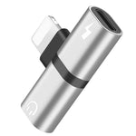 Zs-18182 2 Stück 2-in-1 8-Pin Stecker zu 8-Pin Lade- + 8-Pin Audio Buchse Ohrhörer Adapter, Unterstützt Anruf- & Lautstärkeregelung, Kompatibel mit IOS 13 System