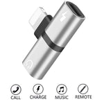 Zs-18182 2 Stück 2-in-1 8-Pin Stecker zu 8-Pin Lade- + 8-Pin Audio Buchse Ohrhörer Adapter, Unterstützt Anruf- & Lautstärkeregelung, Kompatibel mit IOS 13 System