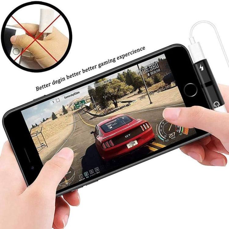 Zs-18182 2 Stück 2-in-1 8-Pin Stecker zu 8-Pin Lade- + 8-Pin Audio Buchse Ohrhörer Adapter, Unterstützt Anruf- & Lautstärkeregelung, Kompatibel mit IOS 13 System