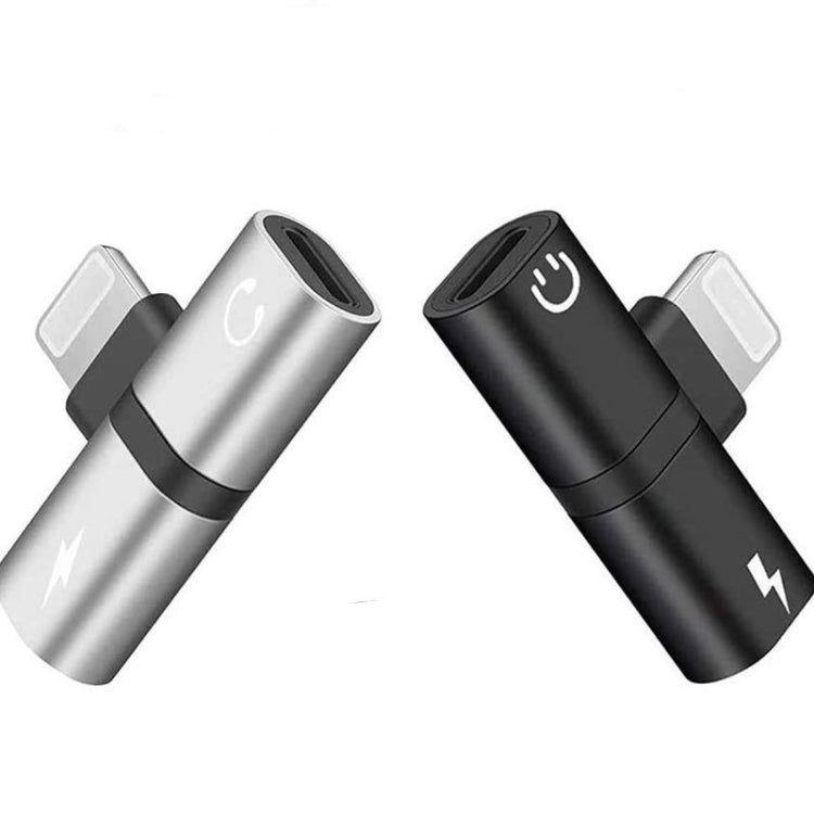 Zs-18182 2 Stück 2-in-1 8-Pin Stecker zu 8-Pin Lade- + 8-Pin Audio Buchse Ohrhörer Adapter, Unterstützt Anruf- & Lautstärkeregelung, Kompatibel mit IOS 13 System