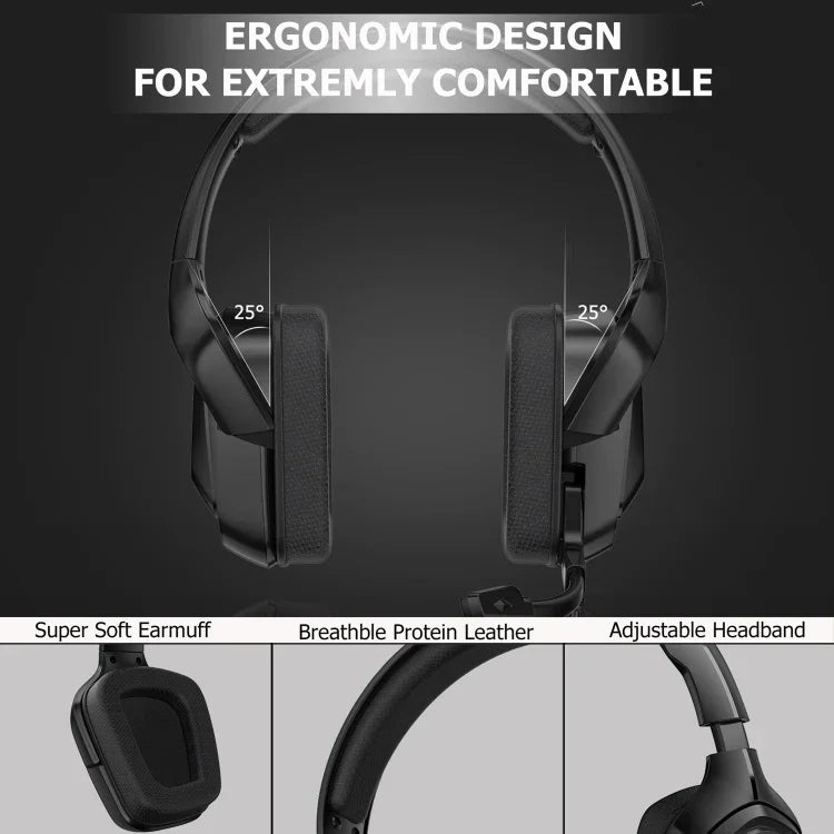 ONIKUMA K20 PS4 Headset Stereo Gaming Headset mit Mikrofon/LED-Licht für XBox One/Laptop Tablet